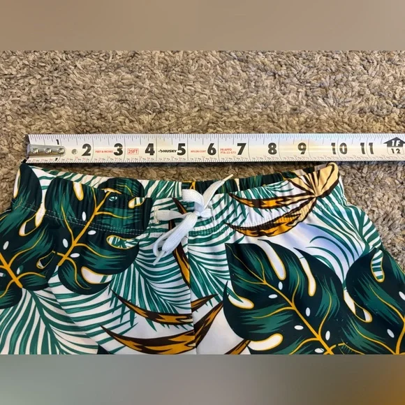 Boys Tropical Swim Set - Black UPF Sun Protection Rash Guard, Patterned Trunks - Picture 11 of 13